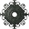 Ekena Millwork Orleans Medallion (Canopies up to 8 1/4"), 38 3/8"OD x 6 5/8"ID x 2 7/8"P, Painted Turtle Crackle CM38OLPTC - alternate 1